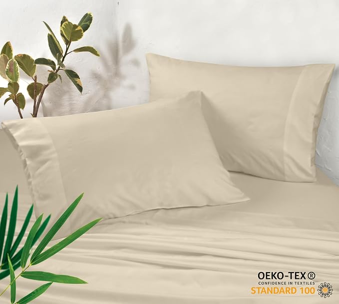 Royale Linens Cooling Pillow Cases King Size Set of 2-100% Rayon Derived from - Image 3