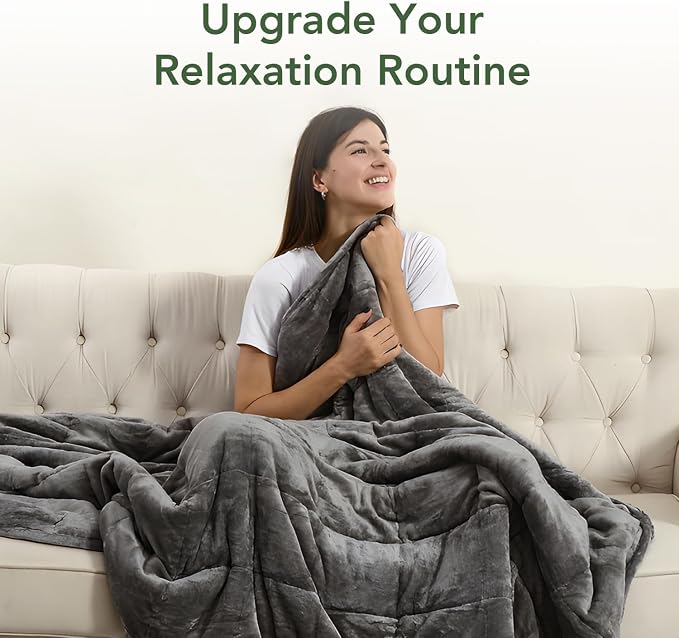 Sivio Weighted Blanket for Adult, 15 lbs Sherpa Heavy Blanket - Image 6