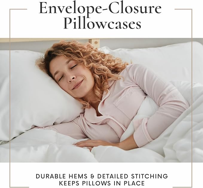 Bamboo Bay Hotel Quality 4 Piece Cooling Pillow Cases - Image 6