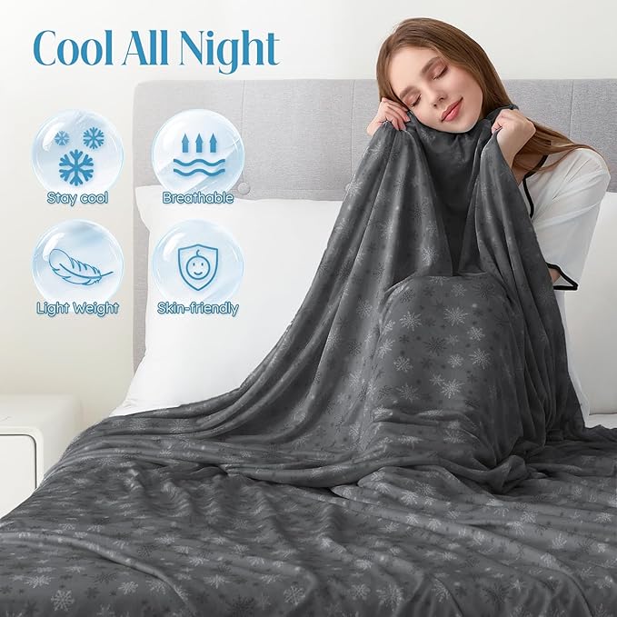 OIGAE Cooling Blanket for Hot Sleepers - Image 5