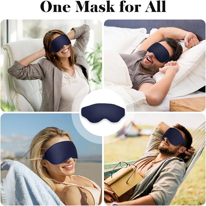Fygrip 3D Eye Mask Sleep Mask for Men & Women, 100% Pressure-Free & Light - Image 8
