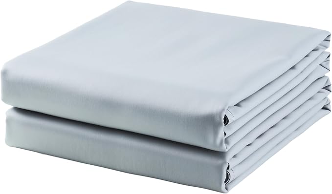 2-Pack Cotton Cal King Flat Sheet Only, 600 Thread Count 100% Egyptian Cotton by ZaizaiHome