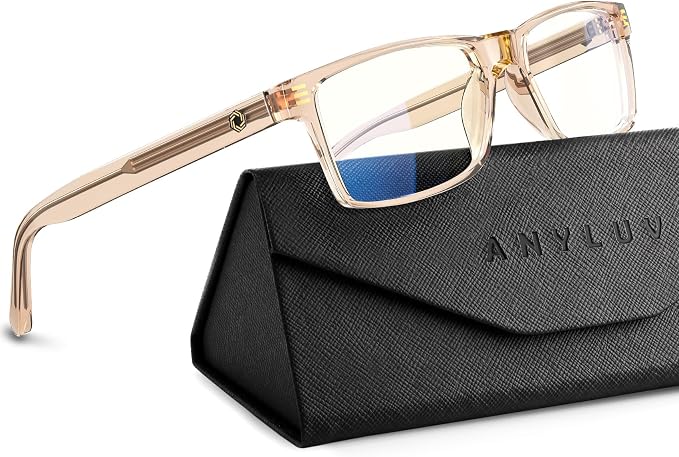 ANYLUV Blue Light Glasses Men Woman, Eye Strain Relief Eye Protection by ANYLUV
