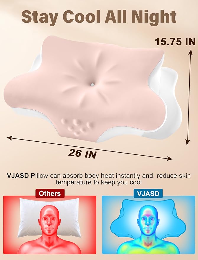 Cervical Neck Pillow for Pain Relief – Ergonomic Memory Foam Pillow for Side - Image 7