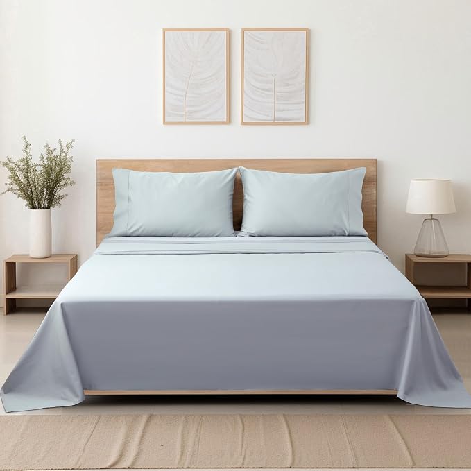 Cotton Full Flat Sheet Only, 600 Thread Count 100% Egyptian Cotton Top Sheet - Image 8