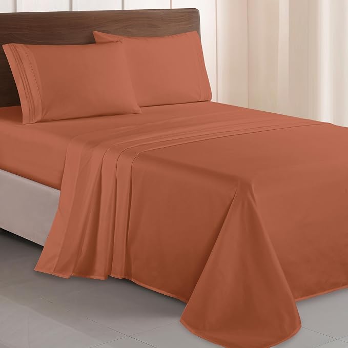 Elegant Comfort Luxurious 1500 Premium Hotel Quality Microfiber Three Line by ELEGANTCOMFORT