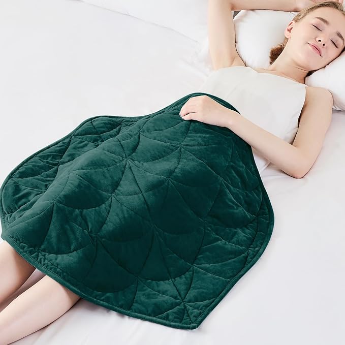 Weighted Lap Blanket 5 lbs for Adults, Luxury Soft Small Weighted Blanket by EazfyPro