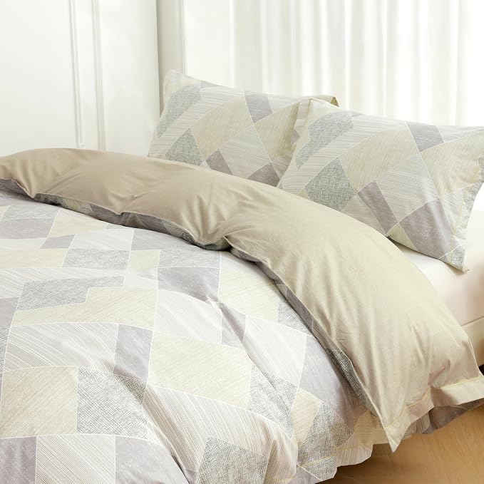 OAITE Duvet Cover Set Twin Size Floral Pattern Ultra Soft 100% Cotton Duvet - Image 2