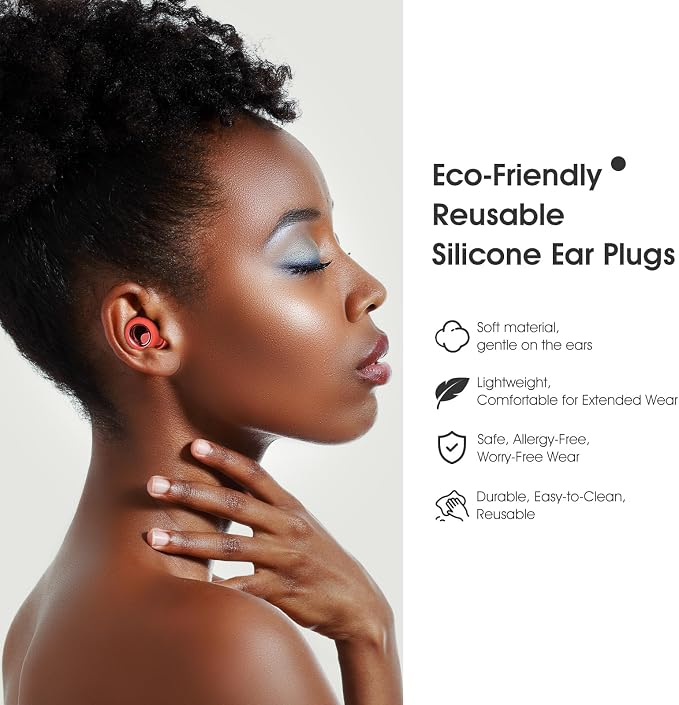 Ear Plugs for Sleeping Noise Cancelling, Soft Ear Plugs for Concert, 45dB - Image 7