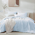 WRENSONGE King Comforter Set, 7 Pieces Ice Blue Soft Bed in a Bag King by WRENSONGE