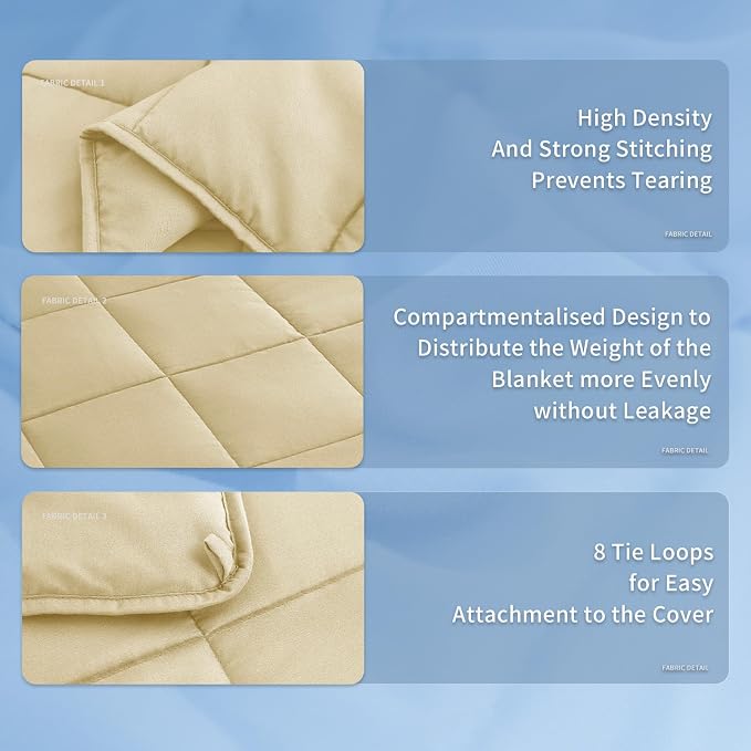 Topcee Weighted Blanket for Adults Queen Size Soft Cooling Heavy Blanket - Image 5