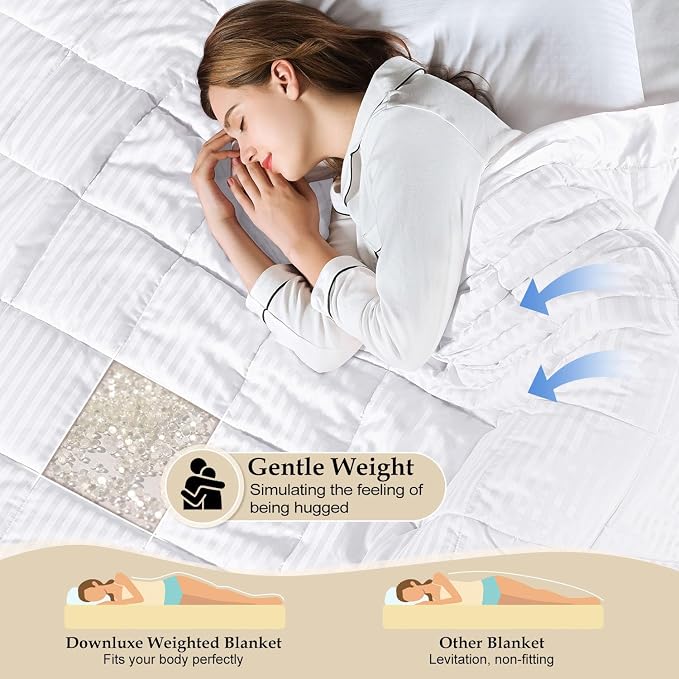 downluxe Weighted Blanket King Size, 18 lb Weighted Blanket - Image 3