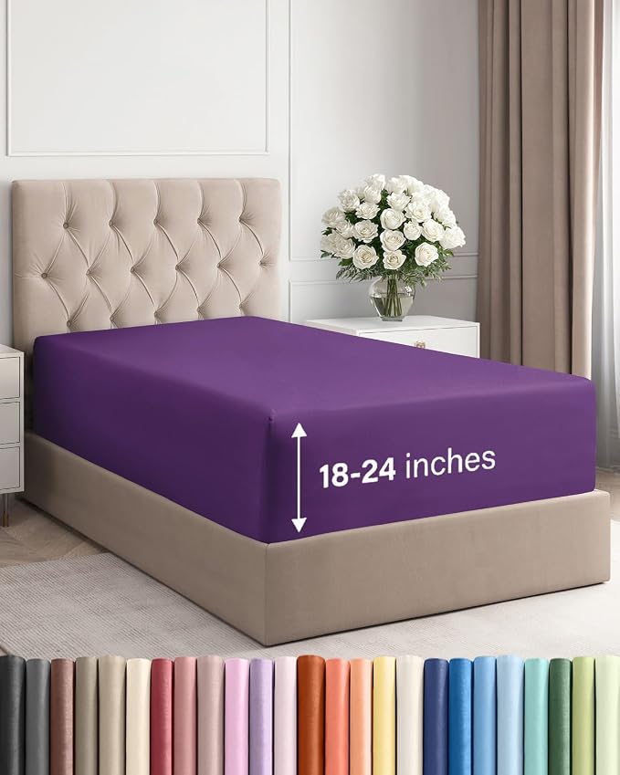 Extra Deep Twin XL Fitted Sheet by CGKUnlimited