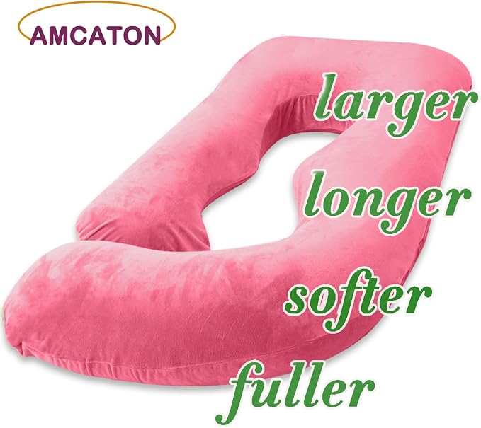 60 Inch Pregnancy Pillow for Sleeping, Extra Large U Shaped Body Pillow - Image 2