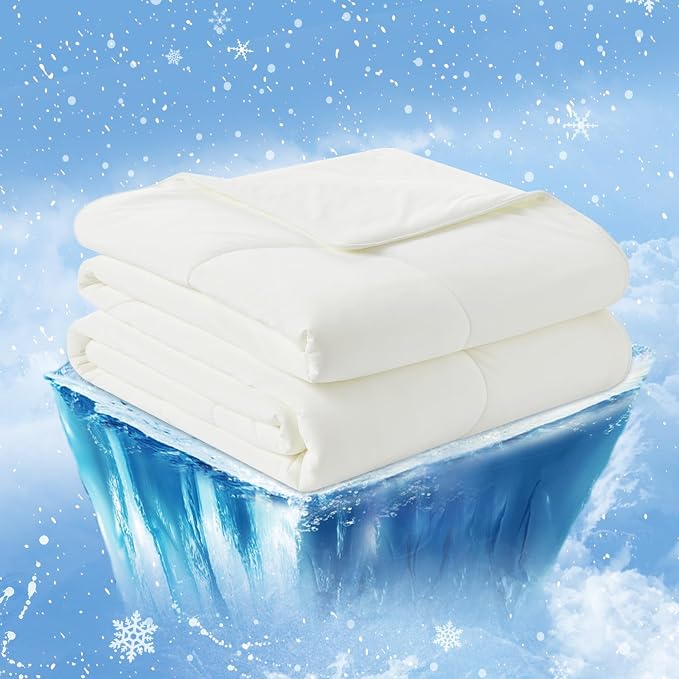 Cozy Bliss Cooling Comforter California King Size, Oversized Cooling Blanket - Image 2