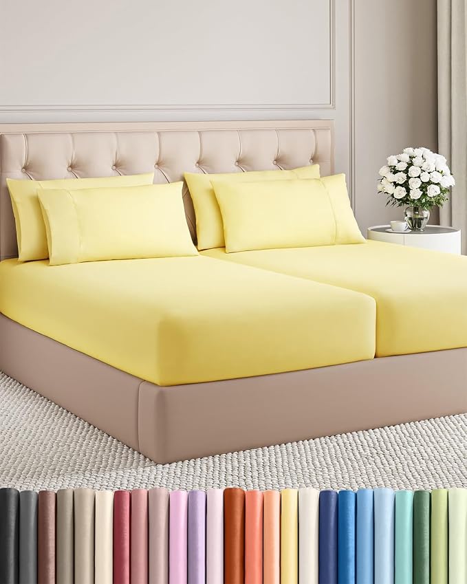 Split King 7 Piece Sheet Set by CGKUnlimited