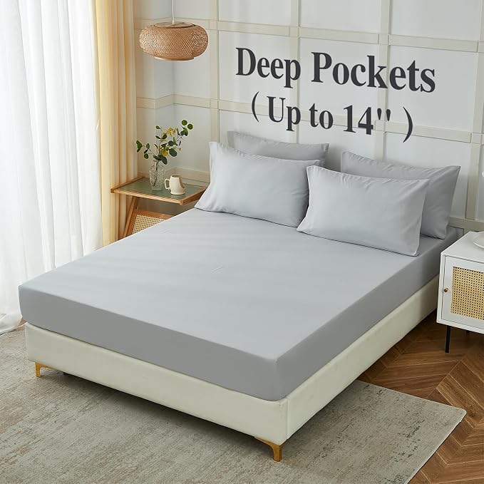 ILAVANDE King Size Sheets Set 6 Piece, Hotel Luxury Super Soft 1800 Series - Image 3