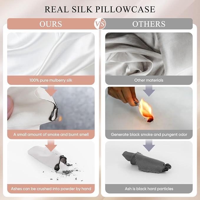100% Mulberry Silk Pillowcase 22 Momme - Image 8