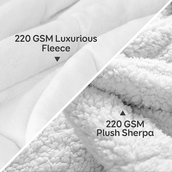 Cottonblue Sherpa Fleece Weighted Blanket 15 lbs - Image 3
