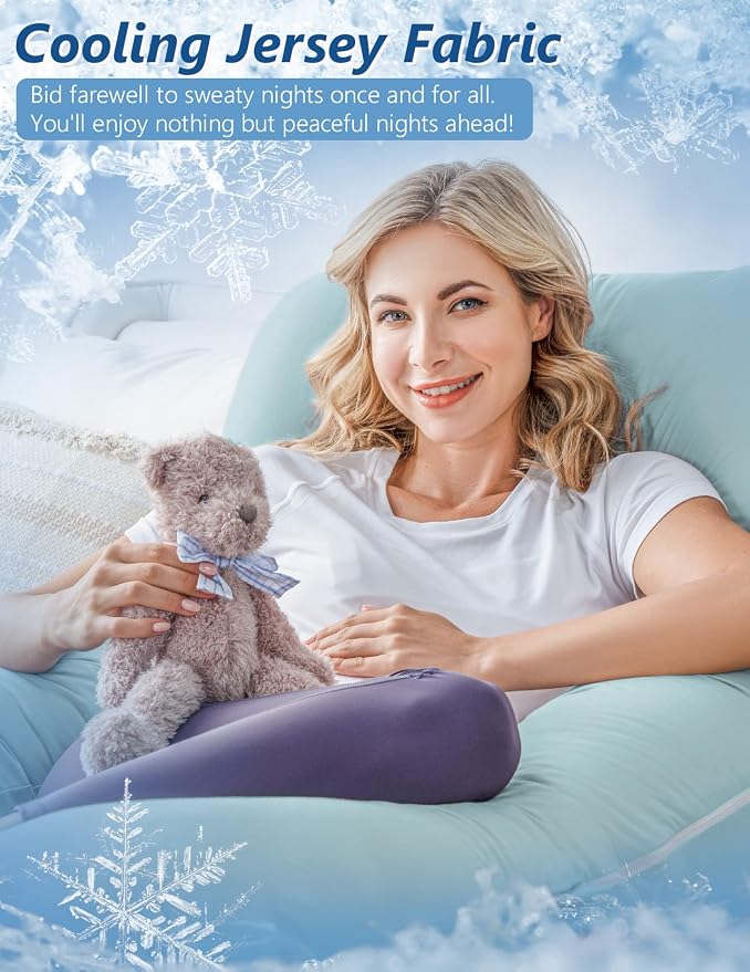 Meiz Pregnancy Pillow, Cooling Pregnancy Pillows - Image 4