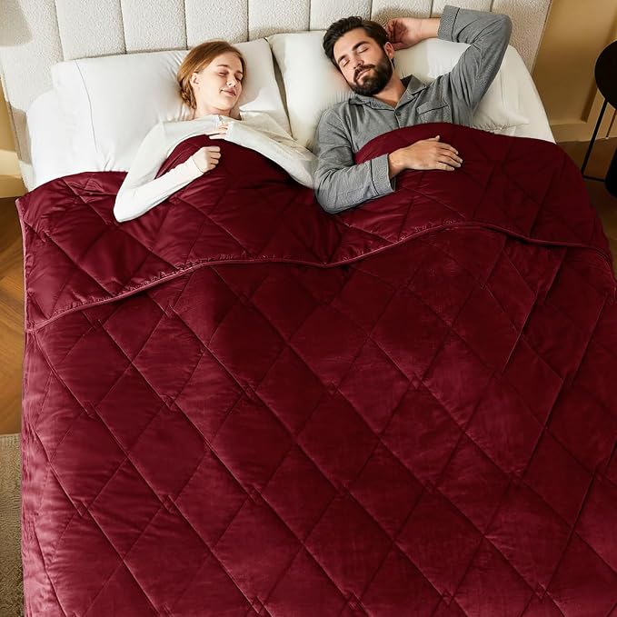 L'AGRATY Queen/King Size Weighted Blanket by LAGRATY