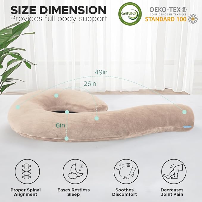 SCHNAUZER HOME Body Pillow for Adults - Image 5
