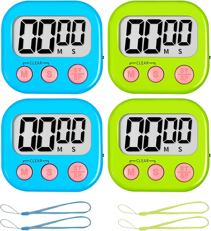 ZILLEEN Classroom Timer for Kids Teachers 4 Pack Digital Timers by ZILLEEN
