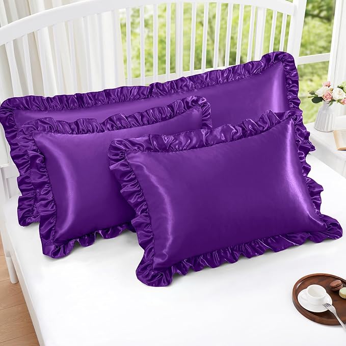 Homiest Ruffle Satin Pillowcase - Image 5