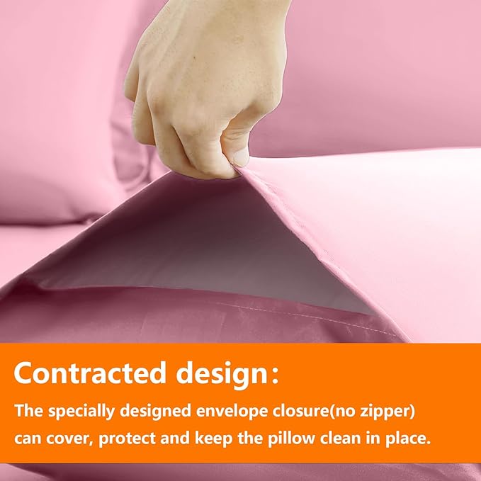 TAIMIT Pink King Size Comforter Set - Image 4