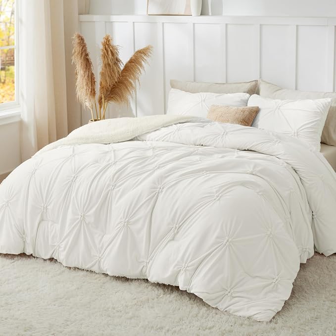 BEDELITE Pintuck Fluffy King Size Comforter Set - Image 3