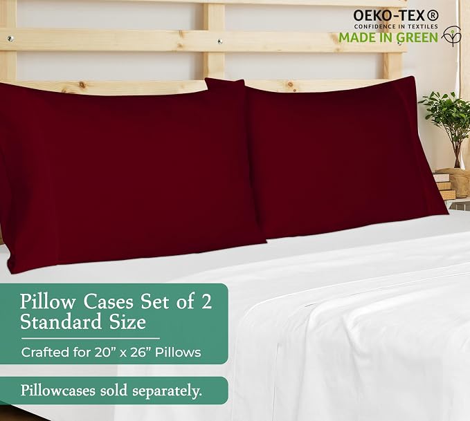 Royale Linens Standard Pillowcase Set of 2 - Image 2
