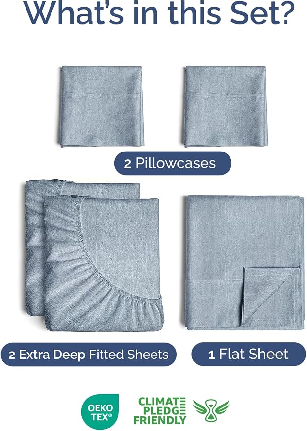 Extra Deep Split King Sheet Set - Image 2