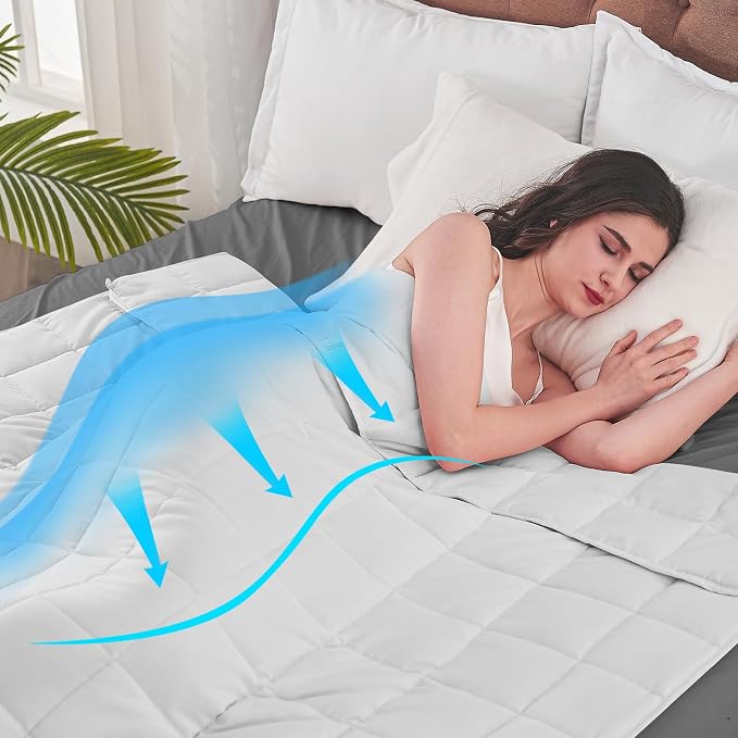 yescool Weighted Blanket for Adults Cooling Heavy Blanket for Sleeping Perfect - Image 3