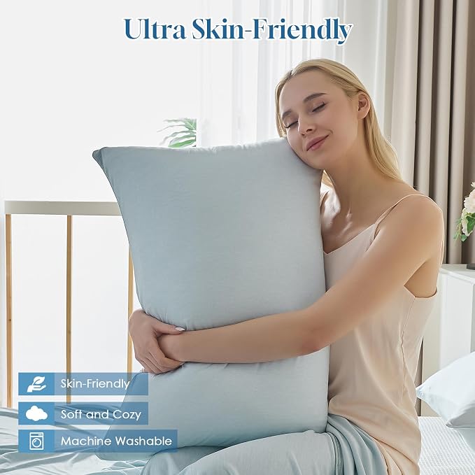 CHOSHOME Cooling Pillow Cases Zipper Pillow Covers Q-Max > 0.45 Zippered - Image 3