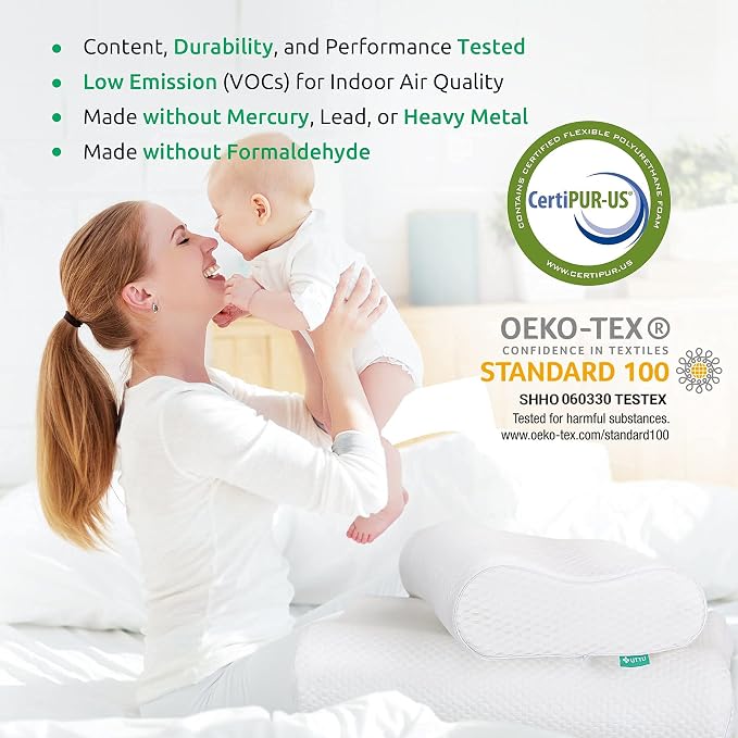 UTTU Cervical Pillow for Neck Pain Relief, Memory Foam Neck Pillow for Sleeping - Image 7