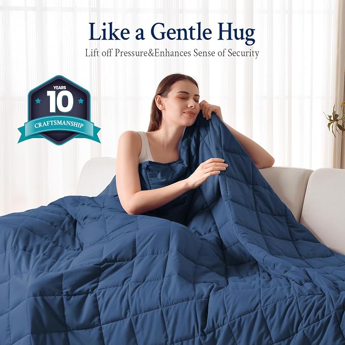 Topblan Weighted Blanket for Adults 15lbs, Soft Cooling Weighted Blankets - Image 2