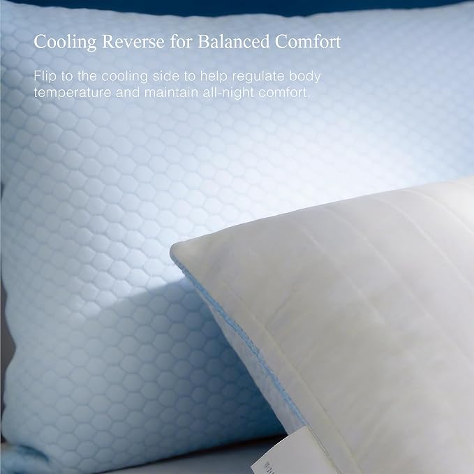 Blue Ridge Home Fashions Luxury Hotel Quality Cooling Pillows King Size Set of 2 - Image 2