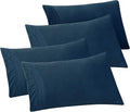 Elegant Comfort 4-PACK Solid Pillowcases 1500 Premium Hotel Quality Microfiber by ELEGANTCOMFORT