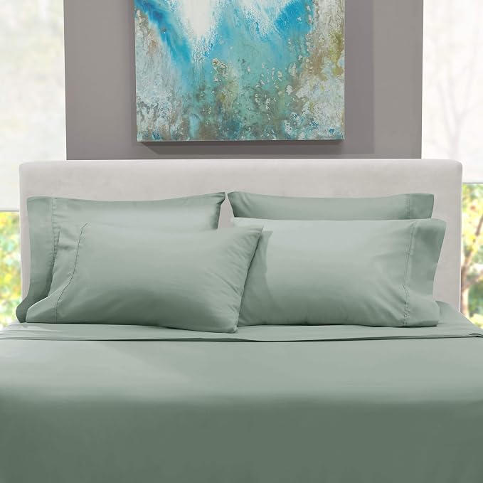 Hearth & Harbor Bed Sheets, Luxury Soft 6 Piece Bed Sheet Set Extra Deep Pocket - Image 7