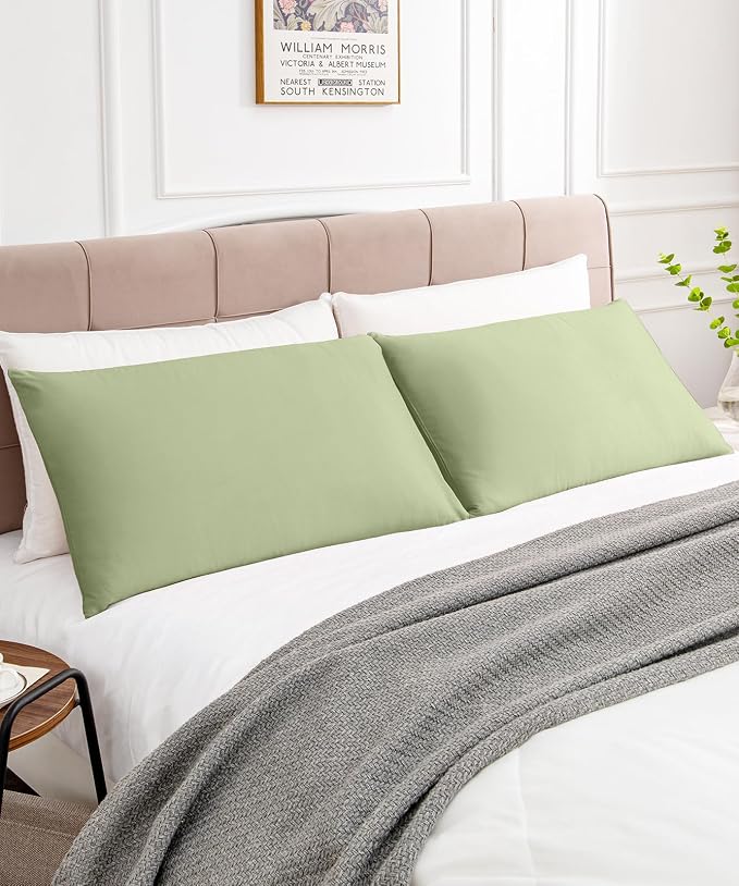 Warmstar Cotton Pillow Cases King Size Set of 2, 600 Thread Count Pillowcases - Image 2