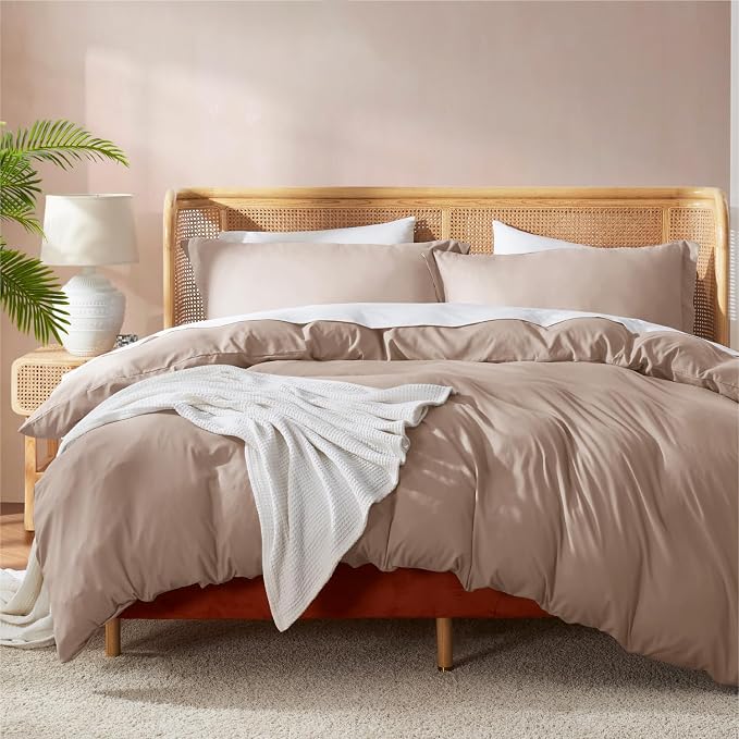 Nestl Khaki Duvet Cover Full Size by Nestl
