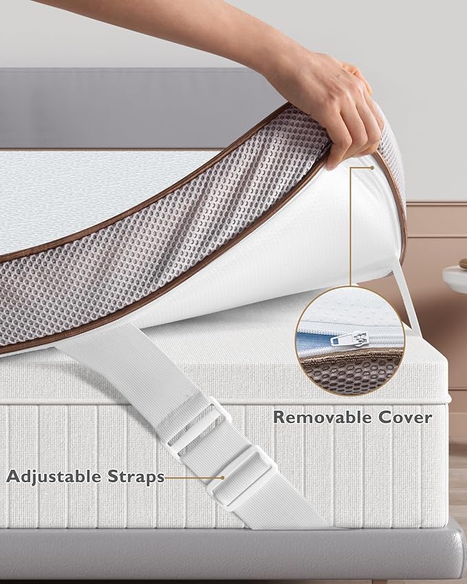 BedStory 4 Inch Mattress Topper Twin XL - Image 5