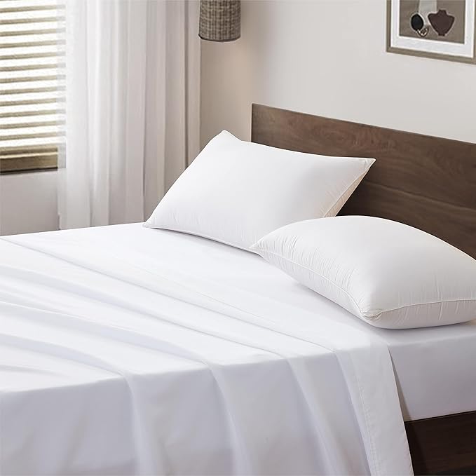 Maple&Stone Full Flat Sheet 6 Pack, Premium Soft & Breathable, Brushed - Image 6