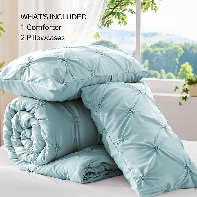 BEDELITE Dusty Blue King Size Comforter Set - Image 7