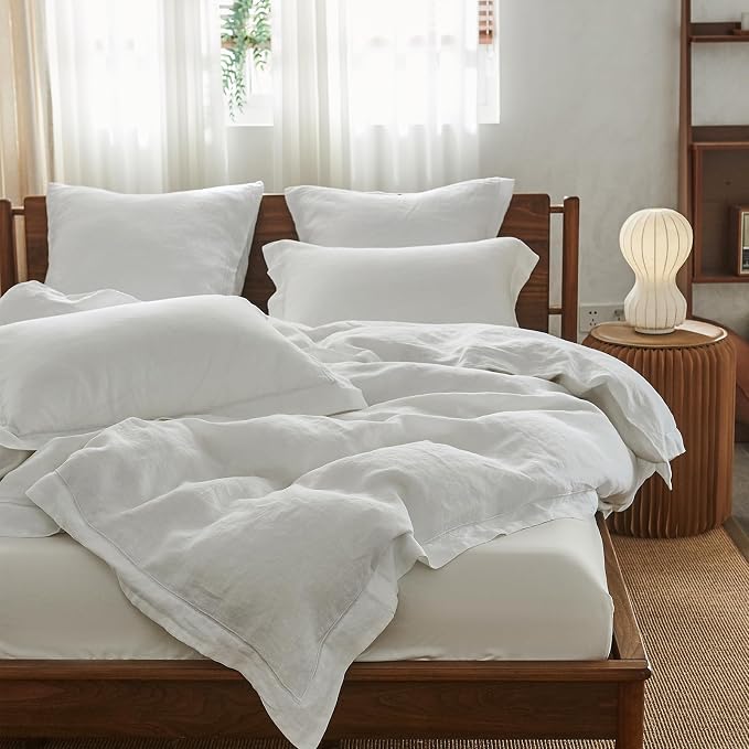 Simple&Opulence 100% Washed Linen Duvet Cover - Image 9