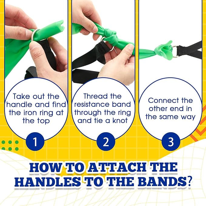 2 Pcs Resistance Band with Handles Chair Exercise Equipment - Image 5