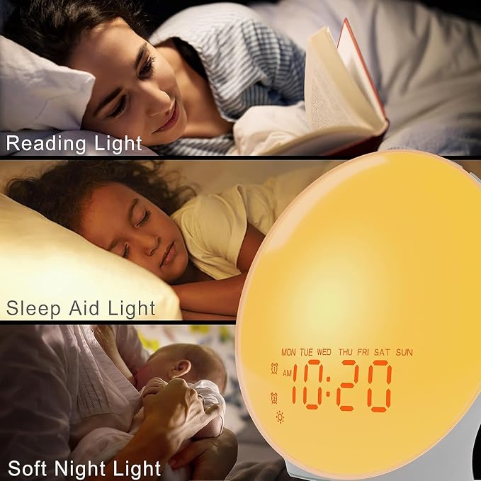 Wake Up Light Sunrise Alarm Clock - Image 8