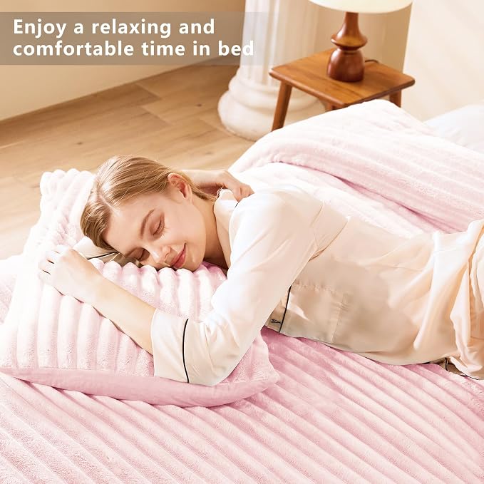 CozyLux Fluffy King Size Comforter Set - Image 8