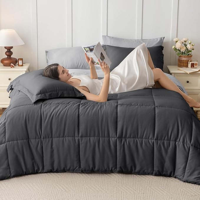 JOLLYVOGUE Full Comforter Set, Ultra-Soft Bed in a Bag Full Size 7 Pieces - Image 6