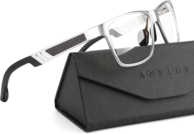 ANYLUV Blue Light Blocking Glasses Men Computer Gaming Glasses Lightweight by ANYLUV